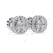 Round Halo Studs Earring STHA1383